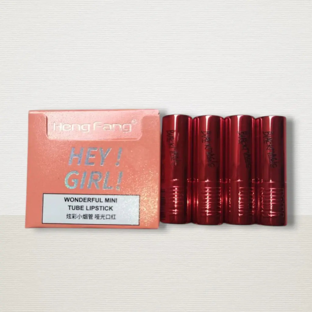 Heng Feng Mini Lipstick Set – Matte Long-Lasting Travel Kit